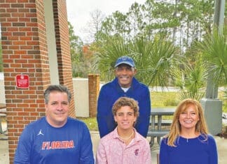 Seacoast Jonah Kirspel with Family and Coach Parker