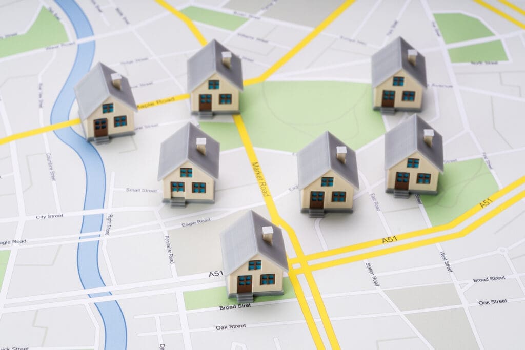 Real Estate Marker Map