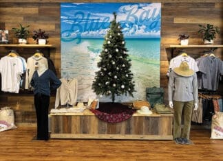 Blue Bay Lifestyle Mens Clothes and Tree