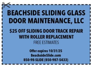 Destin Life Coupons 2025 Sept Beachside Sliding Glass Door