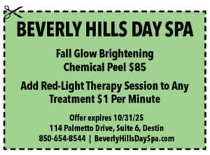 Destin Life Coupons 2025 Sept Beverly Hills Day Spa