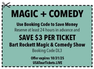 Destin Life Coupons 2025 Sept Magic Plus Comedy