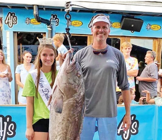 Destin Fishing Rodeo Miss Destin with fish