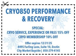 Destin Life Coupons 2025 Cryo