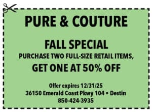 Destin Life Coupons 2025 Dec Pure Couture