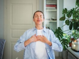 Woman Gratitude Balance iStock 2186954995