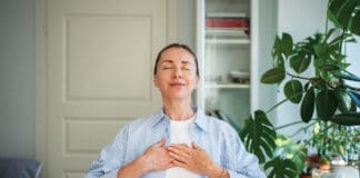 Woman Gratitude Balance iStock 2186954995
