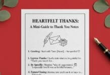 thank you note guide