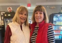 First Tee Winter Ball Donna Rayburn and Jean Wallace organizers from Shalimar Pointe Ladies Golf Associati