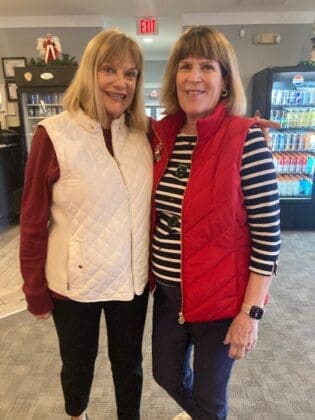 First Tee Winter Ball Donna Rayburn and Jean Wallace organizers from Shalimar Pointe Ladies Golf Associati