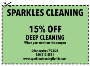 Destin Life coupons 0426 Sparkles Cleaning