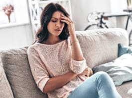 stressed woman iStock 1066985758