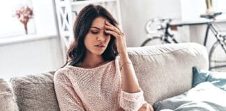 stressed woman iStock 1066985758