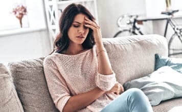 stressed woman iStock 1066985758