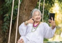 Tortoise Older lady swinging iStock 2168569975