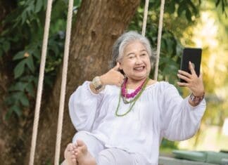 Tortoise Older lady swinging iStock 2168569975